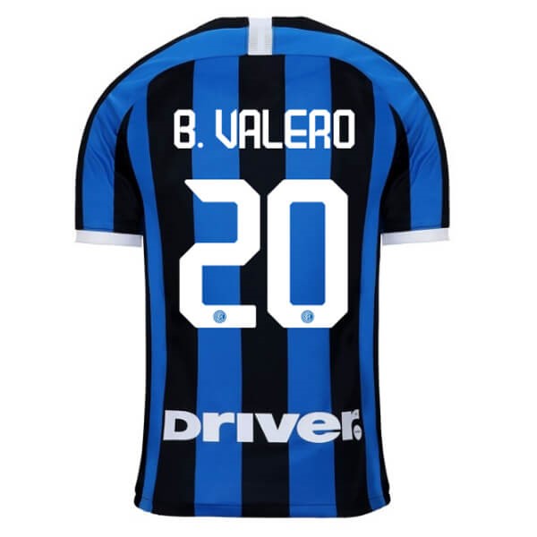 Camiseta Inter Milan NO.20 B.Valero Primera equipación 2019-2020 Azul